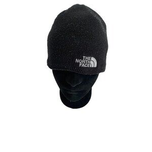 The North Face Black Cotton Knit Scull Cap OS